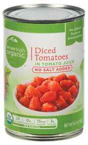 Simple Truth Organic Diced Tomatoes in Tomato Juice No Salt Added - 14.5 oz