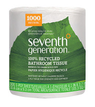 3 PACK OF Seventh Generation 100% Recycled 1-Ply Toilet Paper 1000 Sheets Per Roll -- 1 Roll