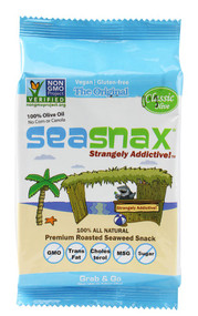 3 PACK of SeaSnax Organic Seaweed Snacks Olive Oil -- 0.18 oz