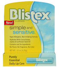 3 PACK of Blistex, Simple and Sensitive, Lip Moisturizer, 0.15 oz (4.25 g)
