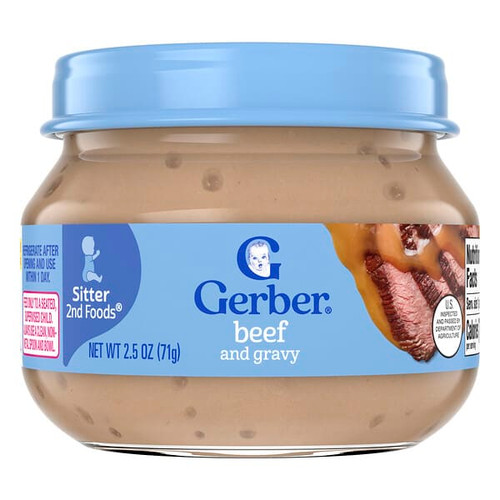 <img alt="3 PACK of Gerber, 2nd Foods, Sitter, Beef and Gravy, 2.5 oz (71 g)" title="3 PACK of Gerber, 2nd Foods, Sitter, Beef and Gravy, 2.5 oz (71 g),015000012144"