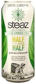 Steaz Green Tea Soda, Zero Calorie Iced Green Tea,  Lemonade - 16 fl oz