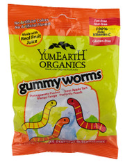3 PACK of Yum Earth Organic Gummy Worms Gluten Free Assorted -- 2.5 oz