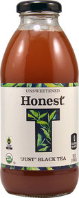 Honest Beverages, Organic Just Black Tea,  Unsweetened - 16 fl oz