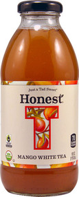 Honest Beverages, Organic White Tea,  Mango - 16 fl oz