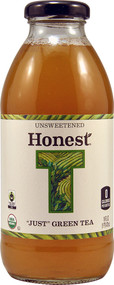 Honest Beverages, Organic Just Green Tea,  Unsweetened - 16 fl oz