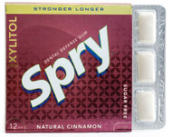 Xlear Spry Dental Defense Gum Natural Cinnamon - 12 Pieces