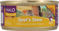 Halo Purely For Pets, Spots Stew for Cats,  Wholesome Turkey Recipe - 5.5 oz