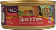 Halo Purely For Pets, Spots Stew Grain Free for Cats,  Succulent Salmon - 5.5 oz