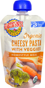 3 PACK of Earths Best Homestyle Meal Baby Food Stage 3 Organic Cheesy Pasta with Veggies -- 3.5 oz