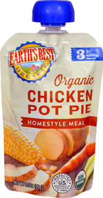 3 PACK of Earths Best Homestyle Meal Baby Food Stage 3 Organic Chicken Pot Pie -- 3.5 oz