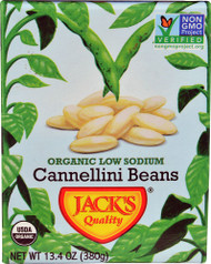Jacks Organic Low Sodium Cannellini Beans - 13.4 oz