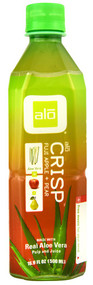ALO, Crisp Real Aloe Vera Pulp and Juice,  Fuji Apple + Pear - 16.9 fl oz