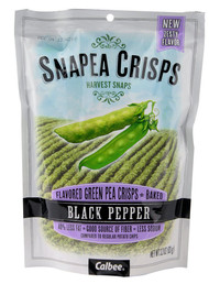 3 PACK of Calbee Harvest Snaps Snapea Crisps Gluten Free Black Pepper -- 3.3 oz
