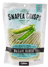 3 PACK of Calbee Harvest Snaps Snapea Crisps Gluten Free Wasabi Ranch -- 3.3 oz