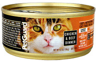 3 PACK of PetGuard Canned Cat Food Chicken & Beef Dinner -- 5.5 oz