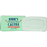3 PACK of Kirks, 100% Premium Coconut Oil Gentle Castile Soap, Soothing Aloe Vera, 1.13 oz (32 g)