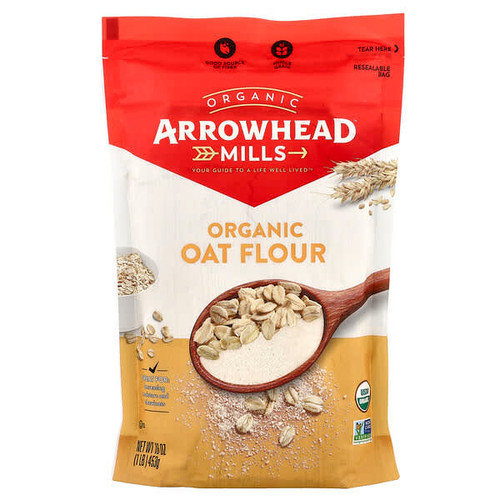 <img alt="Arrowhead Mills, Organic Oat Flour, 1 lb (453 g)" title="Arrowhead Mills, Organic Oat Flour, 1 lb (453 g),074333684350"