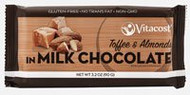Vitaco Milk Chocolate Bar Toffee & Almonds - 3.2 oz