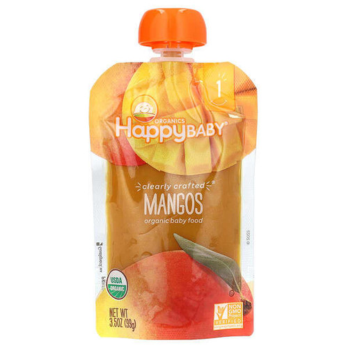 <img alt="3 PACK of Happy Family Organics, Happy Baby, Organic Baby Food, Stage 1, Mangos, 3.5 oz (99 g)" title="3 PACK of Happy Family Organics, Happy Baby, Organic Baby Food, Stage 1, Mangos, 3.5 oz (99 g),819573013290"