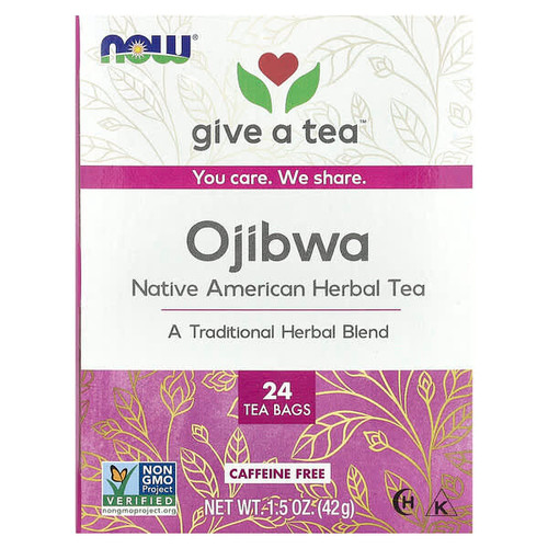 <img alt="NOW Foods, Ojibwa Tea, Caffeine Free, 24 Tea Bags, 1.5 oz (42 g)" title="NOW Foods, Ojibwa Tea, Caffeine Free, 24 Tea Bags, 1.5 oz (42 g),733739042323"