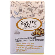 3 PACK OF South of France, French Milled Bar Soap with Organic Shea Butter, Almond Gourmande, 1.5 oz (42.5 g)