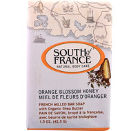 3 PACK OF South of France, French Milled Bar Soap with Organic Shea Butter, Orange Blossom Honey, 1.5 oz (42.5 g)