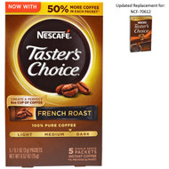 3 PACK of Nescafe, Tasters Choice, Instant Coffee, French Roast, 5 Single Serve Packets, 0.1 oz (3 g) Each