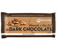 Vitaco, Dark Chocolate Bar,  Almonds & Sea Salt - 3.2 oz (90 g)