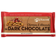 Vitaco, Dark Chocolate Bar,  Cherries & Almonds - 3.2 oz (90 g)