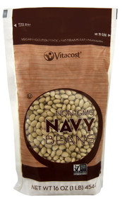 3 PACK of Vitaco Navy Beans - Non-GMO and Gluten Free -- 16 oz (454 g)