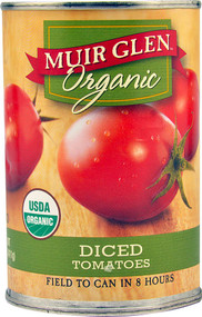 3 PACK of Muir Glen Organic Diced Tomatoes Unflavored -- 14.5 fl oz