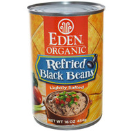 3 PACK of Eden Foods Organic Refried Black Beans -- 16 oz