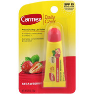 3 PACK of Carmex, Daily Care, Moisturizing Lip Balm, Strawberry, SPF 15, .35 oz (10 g)