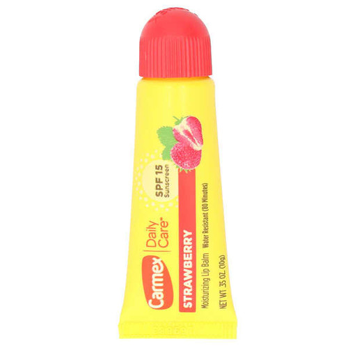 <img alt="3 PACK of Carmex, Daily Care, Moisturizing Lip Balm, SPF 15, Strawberry, 0.35 oz (10 g)" title="3 PACK of Carmex, Daily Care, Moisturizing Lip Balm, SPF 15, Strawberry, 0.35 oz (10 g),083078010188"