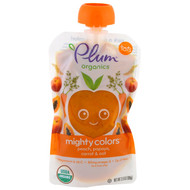 Plum Organics, Tots, Mighty Colors, Orange, Peach, Papaya, Carrot & Oat, 3.5 oz (99 g)