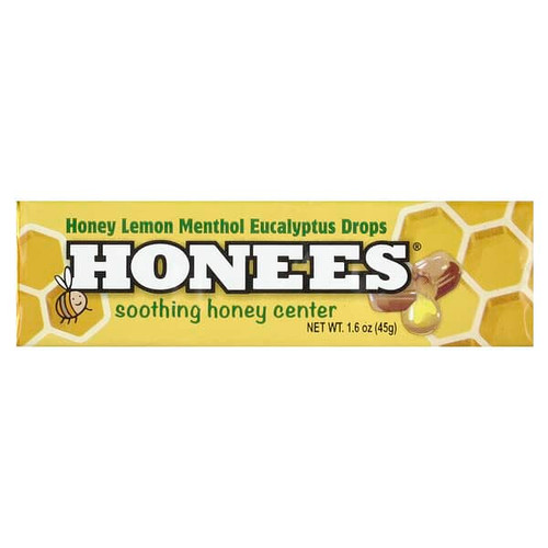 <img alt="3 PACK of Honees, Honey Lemon Menthol Eucalyptus Drops , 1.6 oz (45 g)" title="3 PACK of Honees, Honey Lemon Menthol Eucalyptus Drops , 1.6 oz (45 g),070650004079"