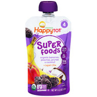 Nurture Inc. (Happy Baby), HappyTot, Organic SuperFoods, Bananas, Peaches, Prunes & Coconut + Superchia, 4.22 oz (120 g)