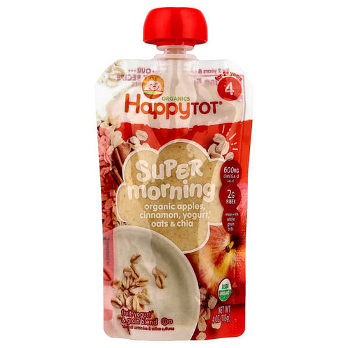 <img alt="3 PACK of Happy Family Organics, Happy Tot, Super Morning, For 2+ Years, Organic Apples, Cinnamon, Yogurt, Oats & Chia, 4 oz (113 g)" title="3 PACK of Happy Family Organics, Happy Tot, Super Morning, For 2+ Years, Organic Apples, Cinnamon, Yogurt, Oats & Chia, 4 oz (113 g),819573010671"