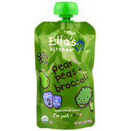 Ellas Kitchen, Super Smooth Puree, Pears, Peas + Broccoli, 3.5 oz (99 g)