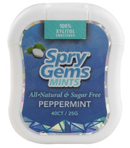 3 PACK OF Xlear, Spry Gems, Mints, Peppermint, 40 Count, 25 g