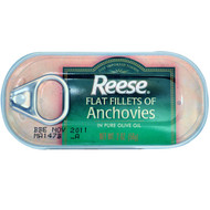 3 PACK of Reese, Flat Fillets of Anchovies, in Pure Olive Oil, 2 oz (56 g)