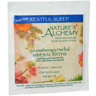 Natures Alchemy, Aromatherapy Herbal Mineral Baths, Restful Sleep, Trial Size, 1 oz