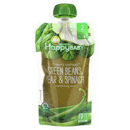 <img alt="3 PACK of Happy Family Organics, Happy Baby, Organic Baby Food, 6+ Months, Green Beans, Pear & Spinach, 4 oz (113 g)" title="3 PACK of Happy Family Organics, Happy Baby, Organic Baby Food, 6+ Months, Green Beans, Pear & Spinach, 4 oz (113 g),819573013641"