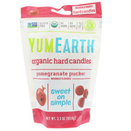 3 PACK OF YumEarth, Organic Hard Candies, Pomegranate Pucker, 3.3 oz (93.6 g)