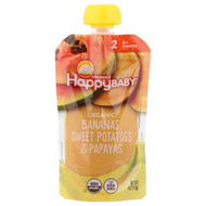 <img alt="Happy Family Organics, Happy Baby, Organic Baby Food, 6+ Months, Bananas, Sweet Potatoes, & Papayas, 4 oz (113 g) (Discontinued Item)" title="Happy Family Organics, Happy Baby, Organic Baby Food, 6+ Months, Bananas, Sweet Potatoes, & Papayas, 4 oz (113 g) (Discontinued Item),819573013252"
