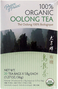 3 PACK of Prince of Peace Organic Oolong Tea -- 20 Tea Bags