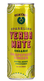 Guayaki, Sparkling Organic Yerba Mate,  Grapefruit Ginger - 12 fl oz