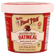 3 PACK of Bobs Red Mill, Oatmeal, Apple Pieces and Cinnamon, 2.36 oz (67 g)