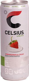 Celsius Live Fit Non-Carbonated Strawberries & Cream - 12 fl oz